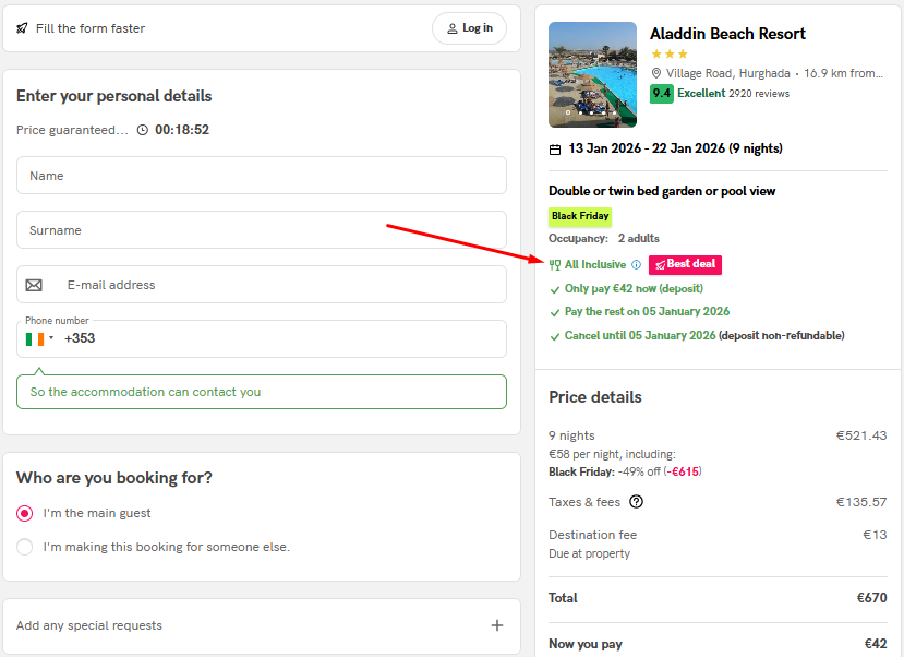 Aladdin Beach Resort