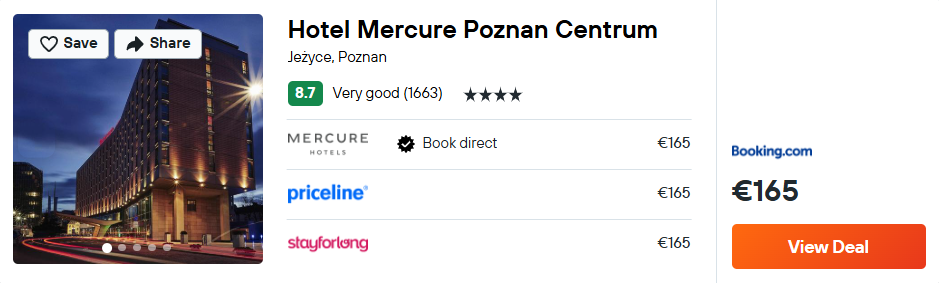 Hotel Mercure Poznan Centrum