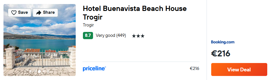 Hotel Buenavista Beach House Trogir