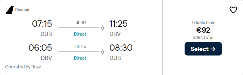cheap flights to Croatia