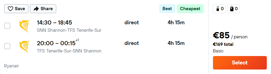 cheap flights to Spain