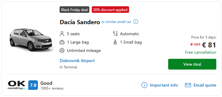 cheap car