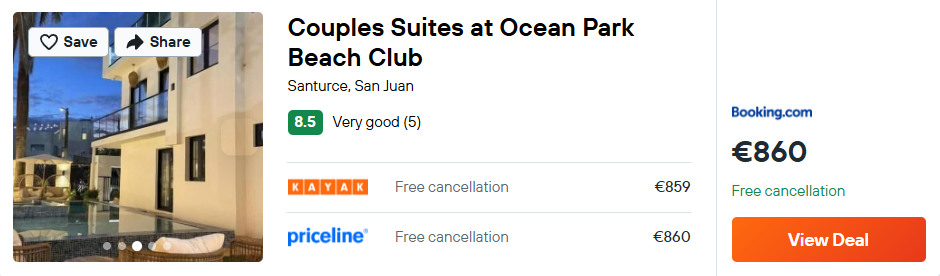 Couples Suites at Ocean Park Beach Club