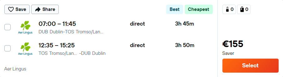 cheap flights to Norway