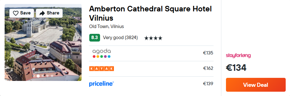 Amberton Cathedral Square Hotel Vilnius