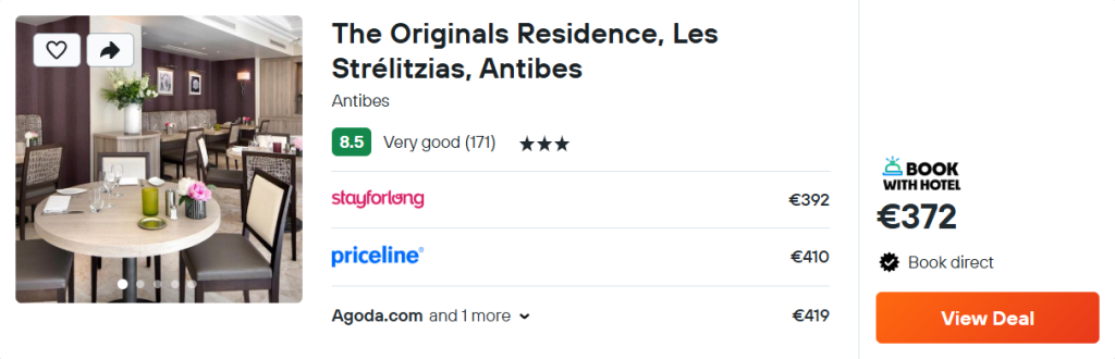 The Originals Residence, Les Strélitzias, Antibes