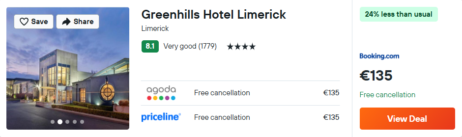 Greenhills Hotel Limerick
