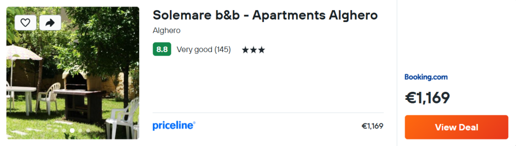 Solemare b&b - Apartments Alghero