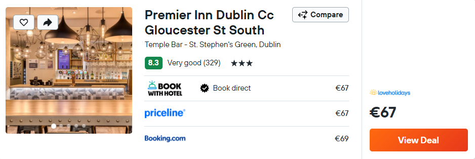 Premier Inn Dublin Cc Gloucester St South