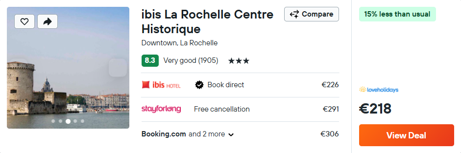 ibis La Rochelle Centre Historique