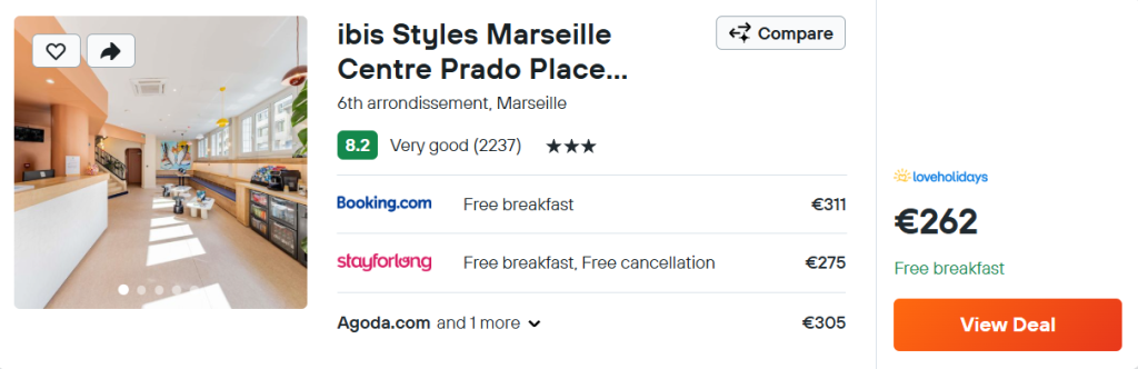 ibis Styles Marseille Centre Prado Place Castellane
