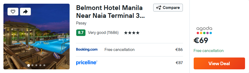 Belmont Hotel Manila Near Naia Terminal 3 Mnl